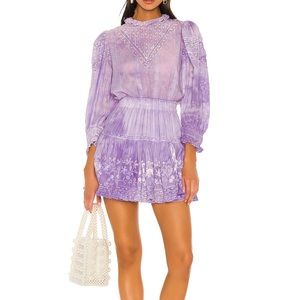 LoveShackFancy Viola Dress in Lavender